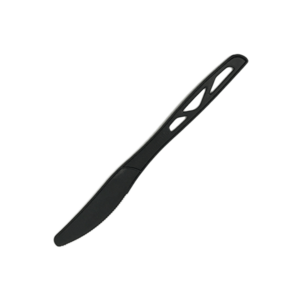 7" Heavy Duty Compostable Knife, Black (1000/case)