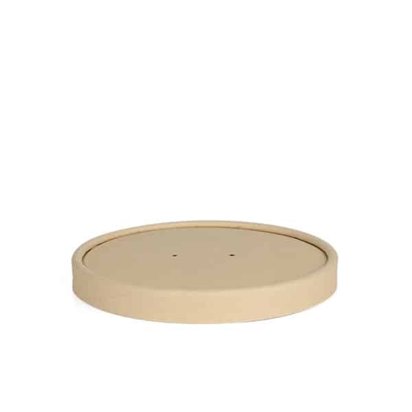 Paper Lid, PLA Lined - fits 8S-32 oz Paper Soup Containers (500/case)