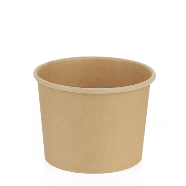 16 oz Kraft Paper Soup Container, PLA Lined (500/case)