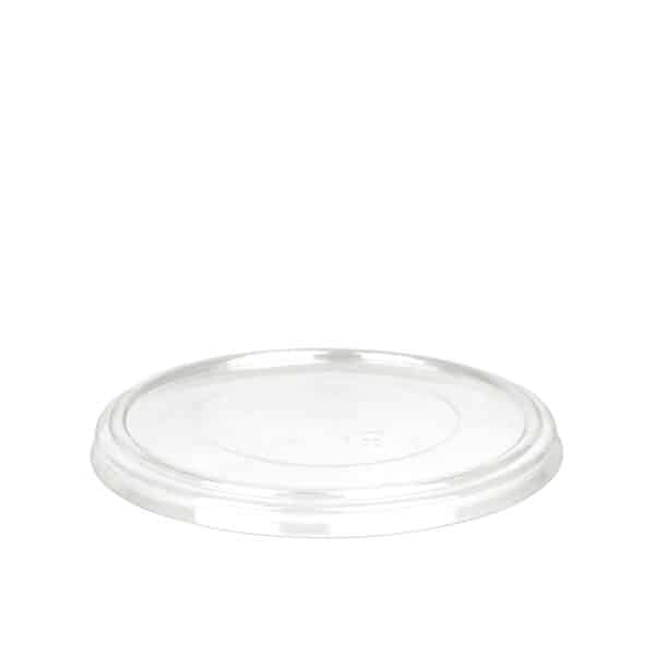 Clear PET lid - fits 30-40oz Fiber Salad Bowls (500/case)