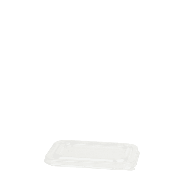 Clear PET lid - fits 5-8oz Rectangular Fiber Bowls (1000/case)