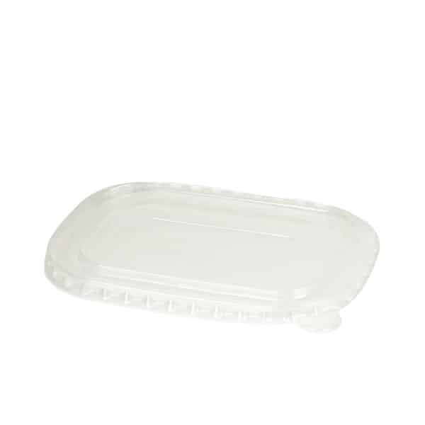 Clear PP lid - fits 12-16oz Square Fiber Salad Bowls (1000/case)