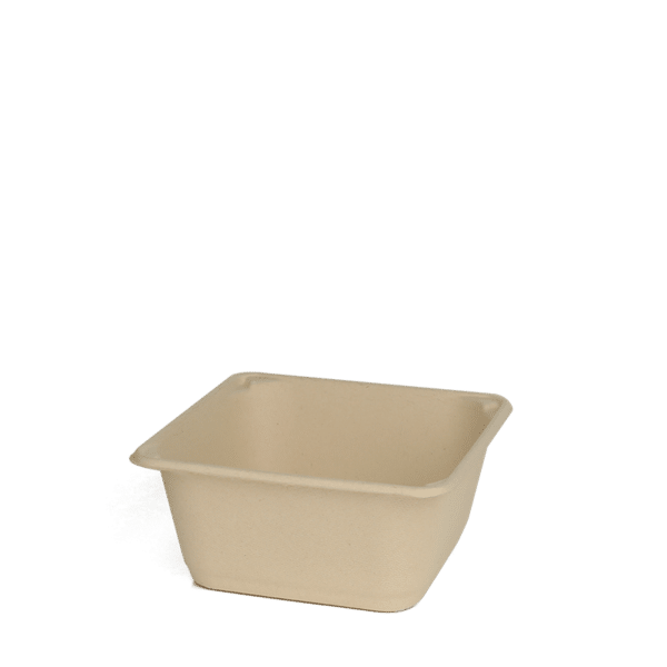 12 oz Square Fiber Salad Bowl (1000/case)