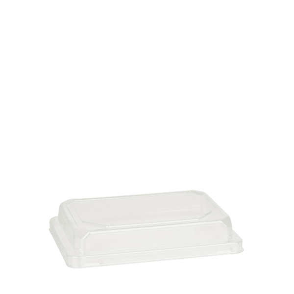 Clear PET Lid, fits #8 Sushi Tray (500/case)