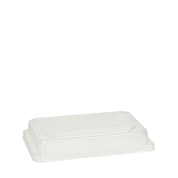 Clear PET Lid, fits #10 Sushi Tray (500/case)