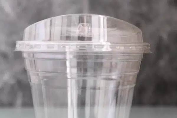 Strawless PET Sip Lid - fits 12-24oz Clear PET Cups