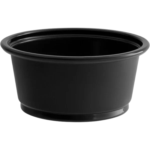 Image of Black Portion Cups