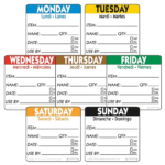 Food Rotation Labels