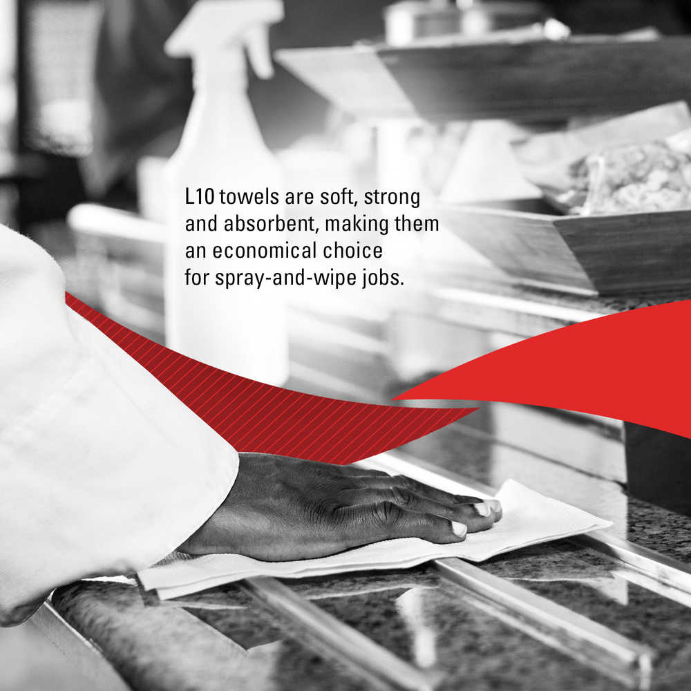 Wypall® L10 Utility Towels - 12" x 10.25" <br>(2250 units / case) - Image 5