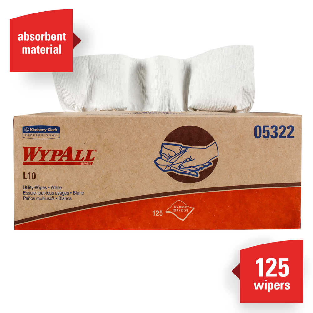 Wypall® L10 Utility Towels - 12" x 10.25" <br>(2250 units / case)