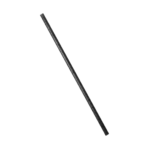 8.27" Standard Black Agave Straw, Unwrapped <br>(2000 straws / case)